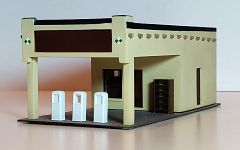 Tankstelle im Santa Fe Stil 1/87, H0, Bausatz/Kit