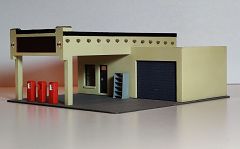 Tankstelle+Garage Santa Fe Stil 1/87, H0, Bausatz/Kit